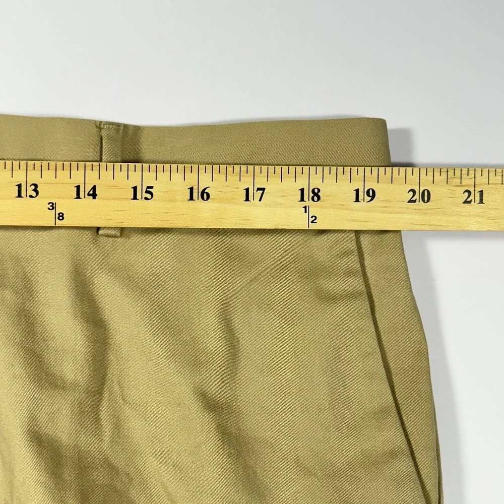 J.Crew Bowery Chino Pants Mens 36x32 Khaki Beige Slim Fit Stretch Cotton